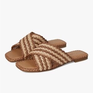 Women's Tan Woven Sandals